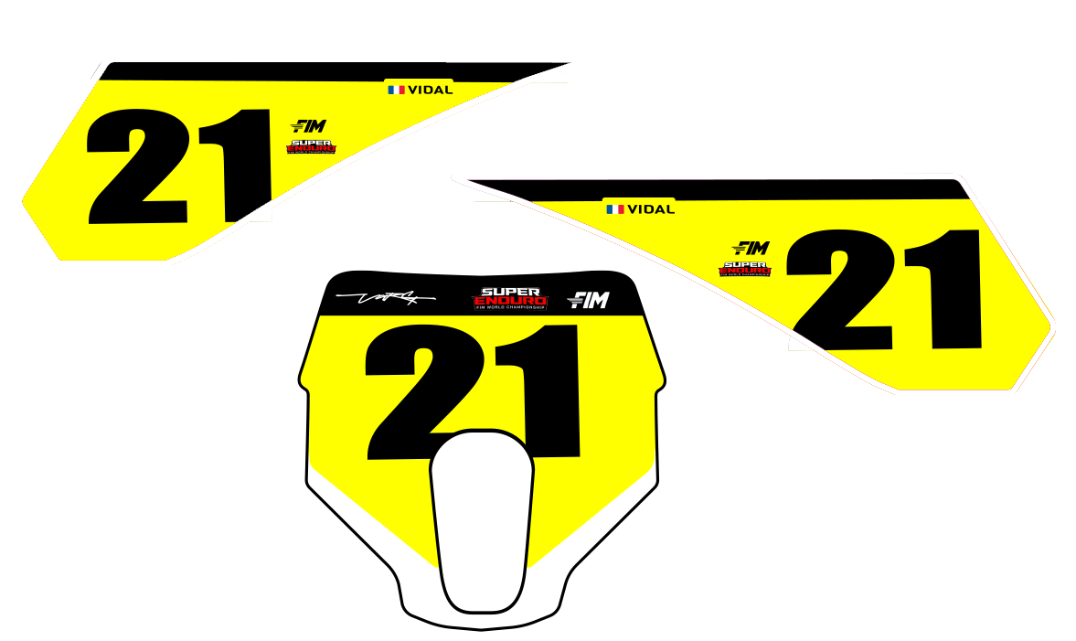 STARK VARG EX SUPER ENDURO REPLICA NUMBER PLATE KIT