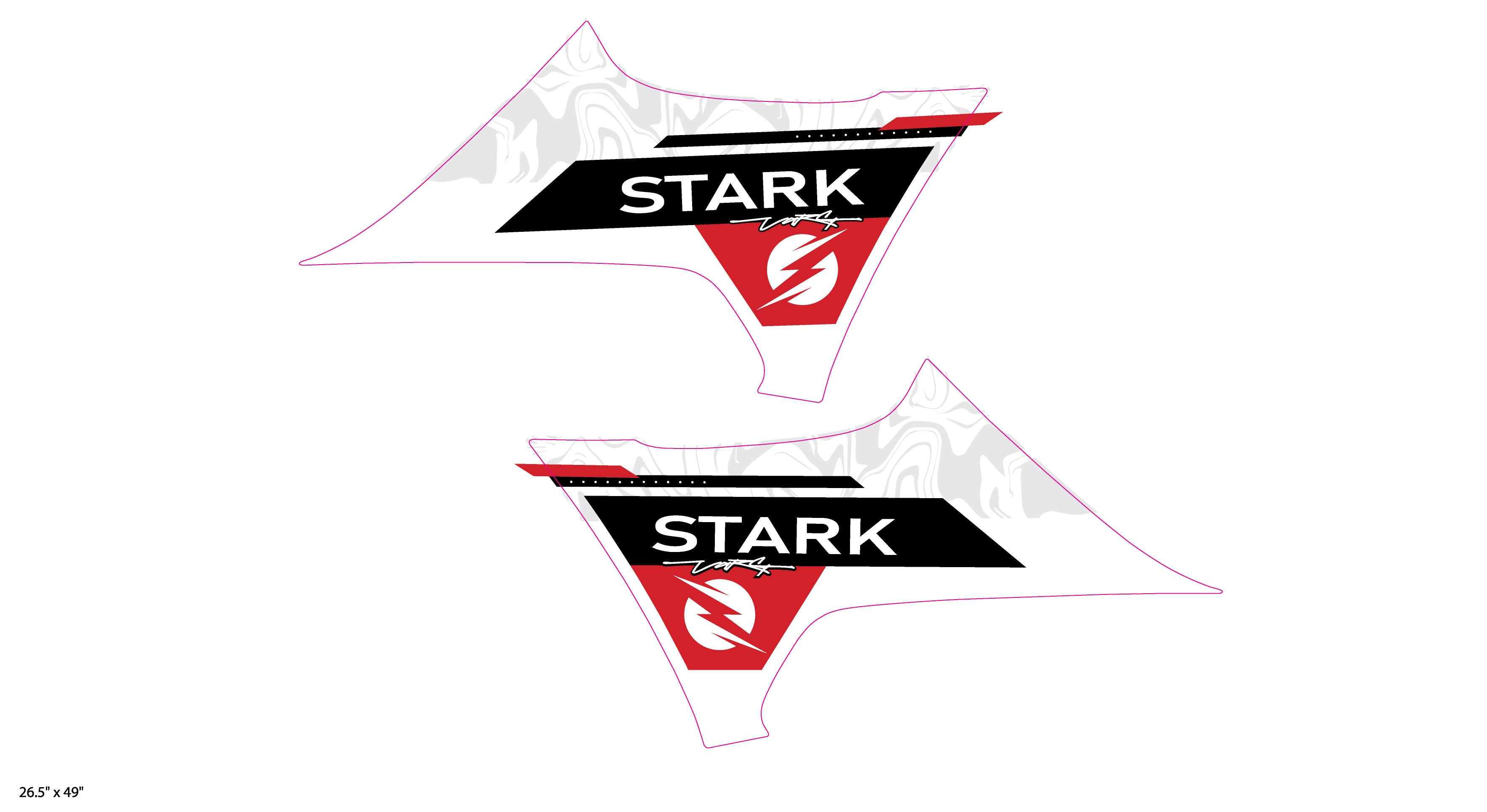 Stark Future Varg Shroud and number plate graphic kit – PGD Motobuilds